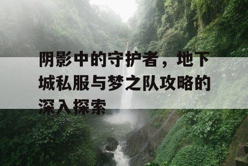 阴影中的守护者，地下城私服与梦之队攻略的深入探索